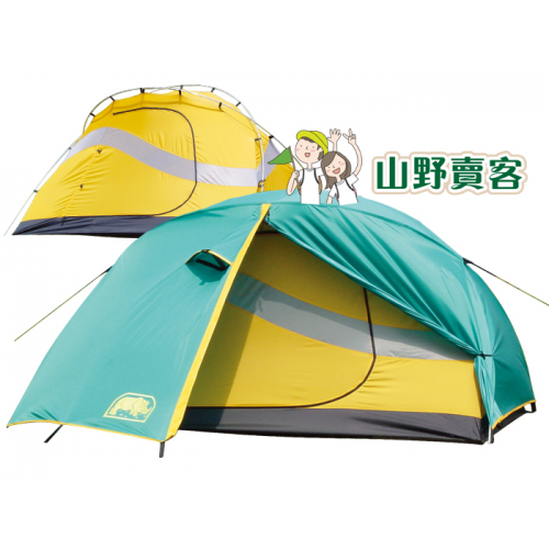 【山野賣客】《送睡墊》犀牛 RHINO U-2 台製二人單層超輕登山帳 帳篷 帳棚 