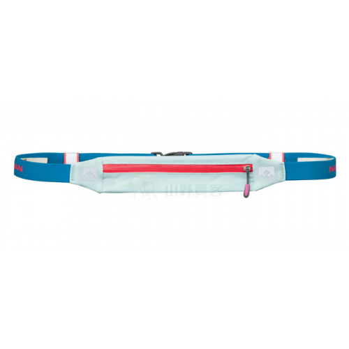 【山野賣客】美國NATHAN 幻影防潑跑步腰包帶(水藍) 可放5吋手機 運動腰包 NA4801NLBD