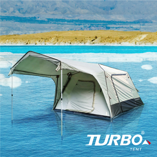 【山野賣客】Turbo Tent 270專利快速6人帳帳篷 威力屋 浩克屋 屋簷 落地窗 可擴大成客廳帳