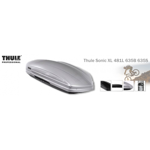 【山野賣客】THULE SONIC 車頂箱 XL 481L 黑 銀(229x88x41cm)