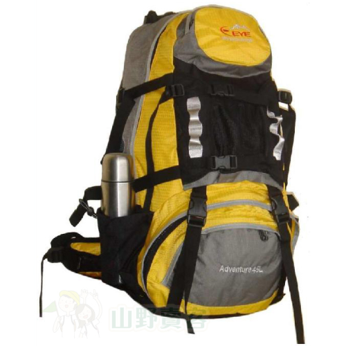 【山野賣客】EYE L009B / 45L弓型網登山包 附防雨罩 登山背包 中程背包 輕型背包 自助旅行背包 EYEL009B